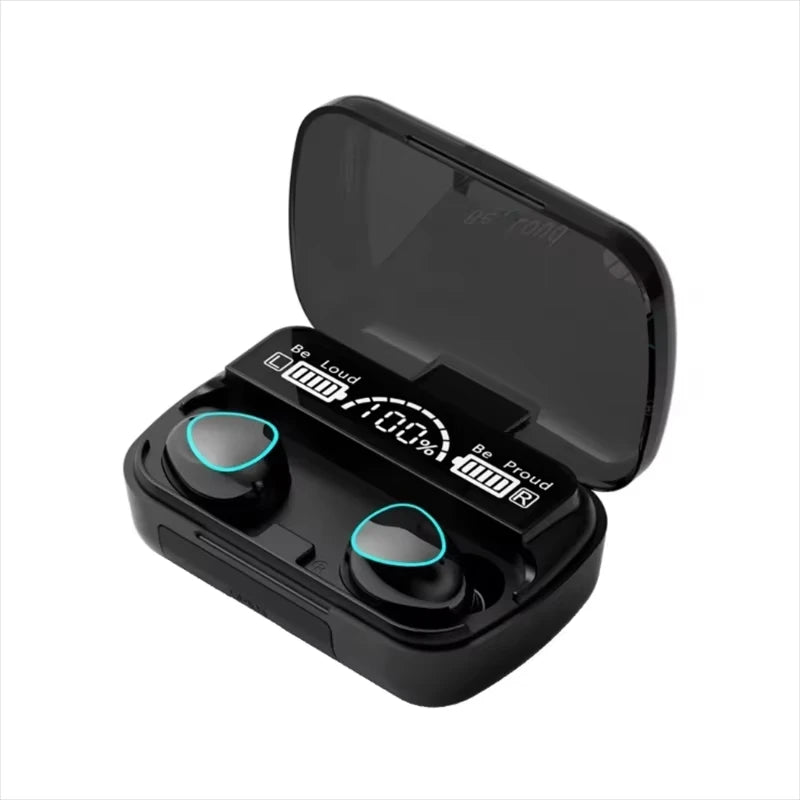 Original M10 Wireless Bluetooth Earpods - All-in-One Sports Headphones with Active Noise Canceling, Stereo Sound & Built-in Mic