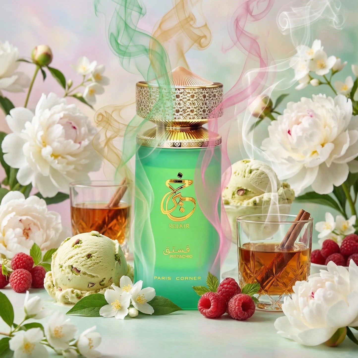 Paris Corner Pistachio Khair EDP 3.4 Fl Oz,Unisex Nutty Sweet Perfume,Unique Pistachio Scent for Men and Women