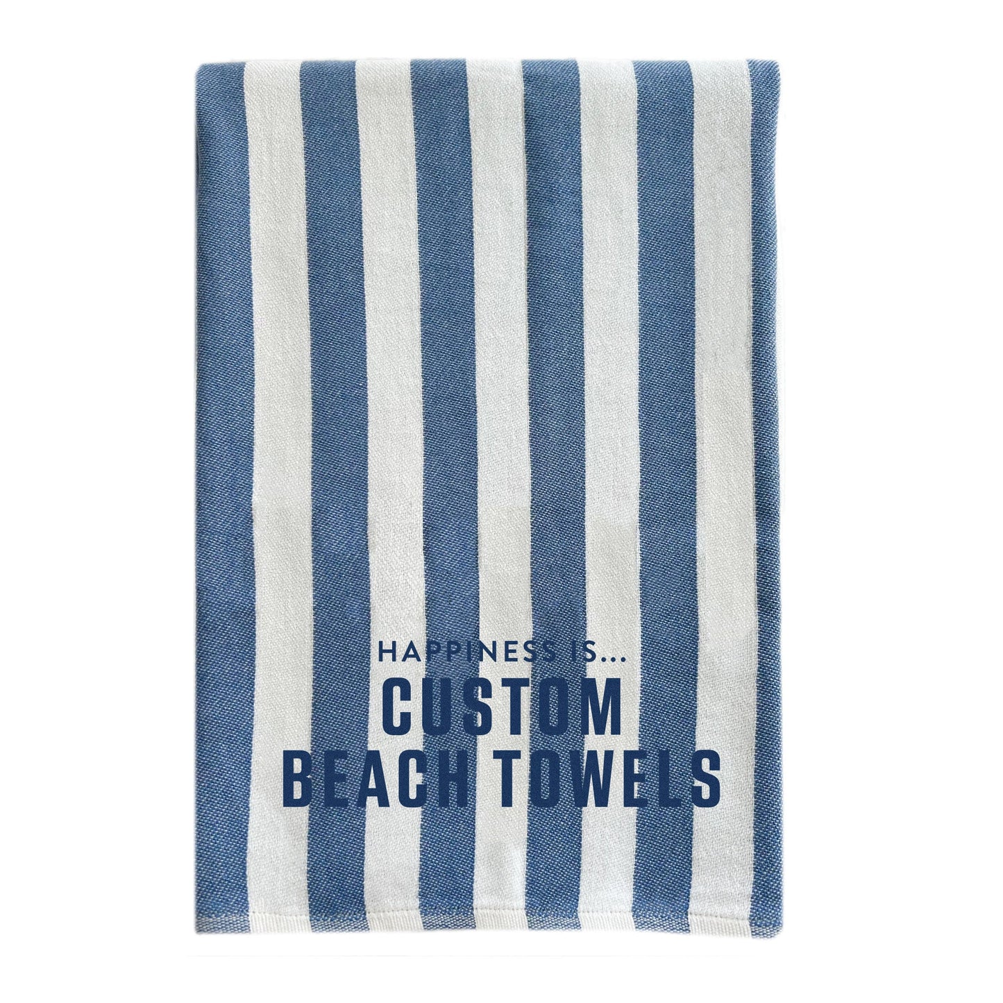 Custom Everywhere Towel, Striped Blue-0