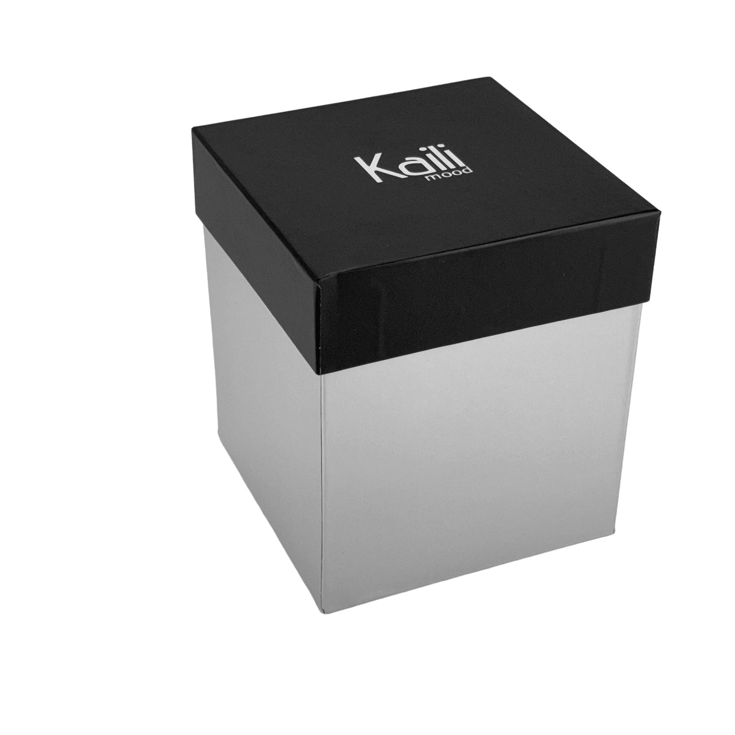 K0032AB | Desk pen holder in genuine full-grain leather. Black with red edges. Dimensions: 8.5 x 8.5 x 12 cm. Packaging: Gift box with lid and bottom.-3