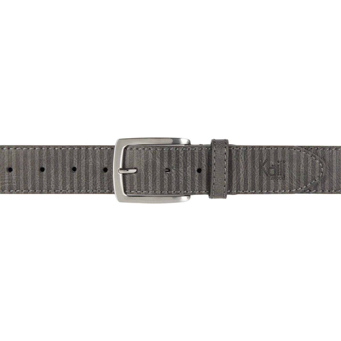 K4009KB | Cintura Uomo Allover in Fodera Pelle Finitura in Pu. Colore Antracite. Dimensioni: cm 125 x 3,8 x 0,5 (giro vita cm 110). Confezione: Gift Box rigido fondo/coperchio-2