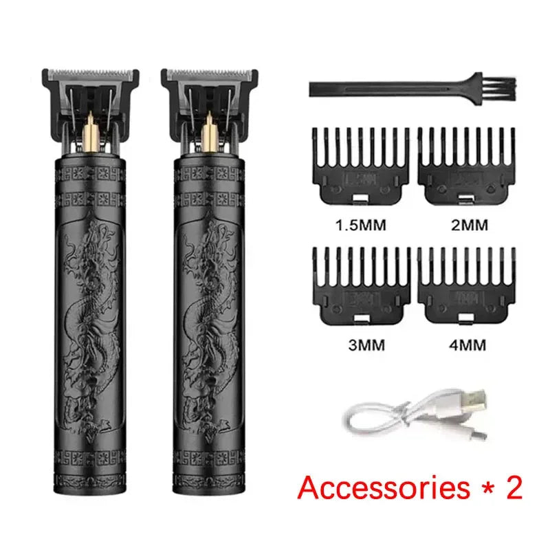 OHS Rechargeable  Vintage T9 Cordless Hair Cutting Machine Electric Shaver For Man Hair Clipper Barber Trimmer Beard Razors