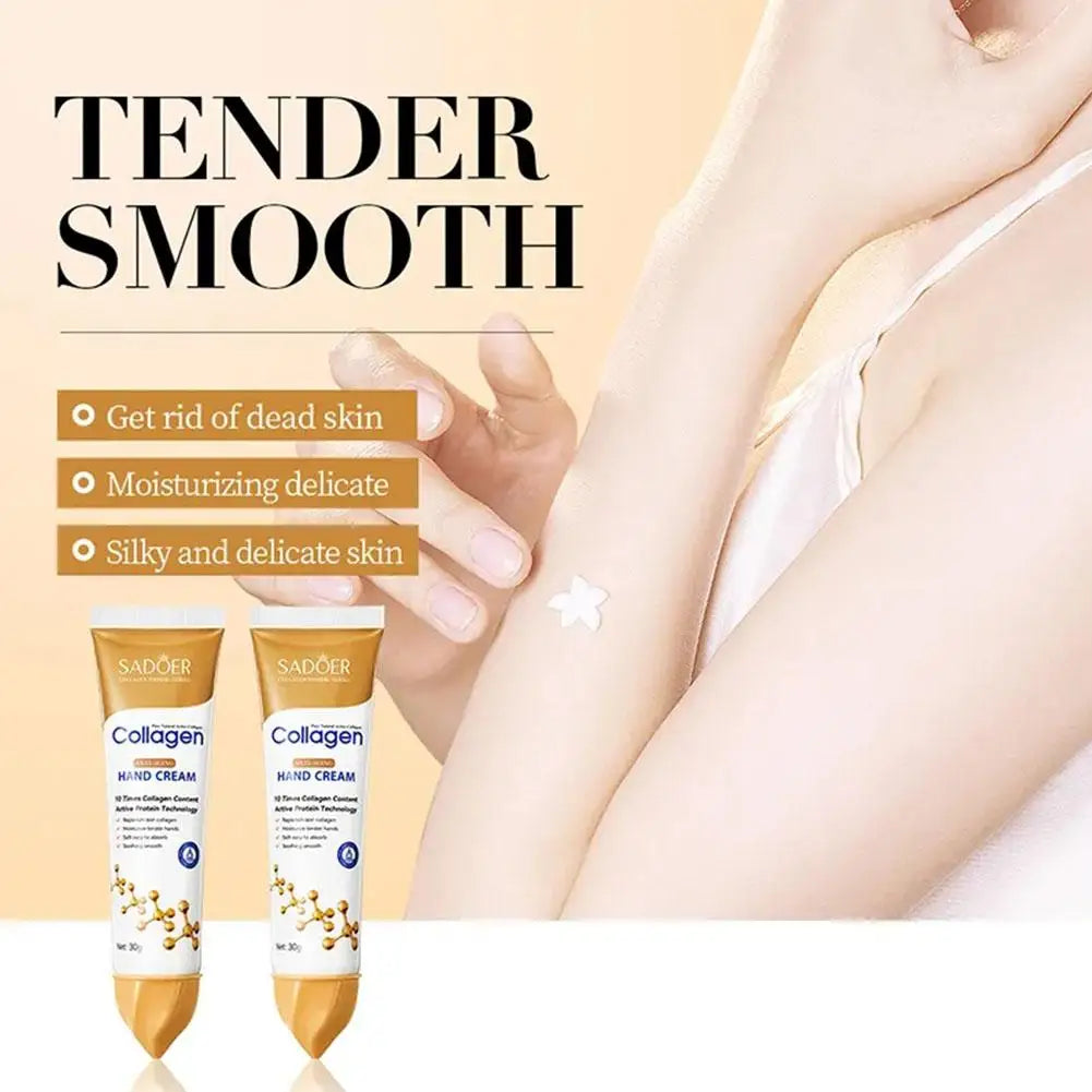 30g Hand Cream For Collagen Essence Anti-Aging Anti-crack Repair Moisturizing Anti-wrinkle Nourish Exfoliating Calluses Handcare