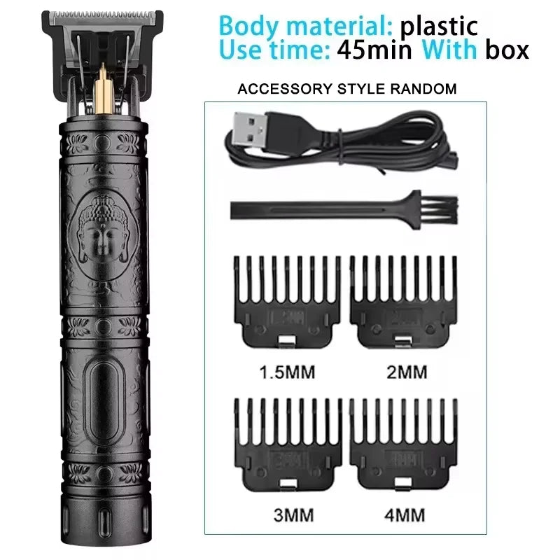 Cordless Electric Hair Cutting Machine Vintage Hair Clipper Portable Shaver Barber USB Fast Charging Hair Trimmer For Hairdresse