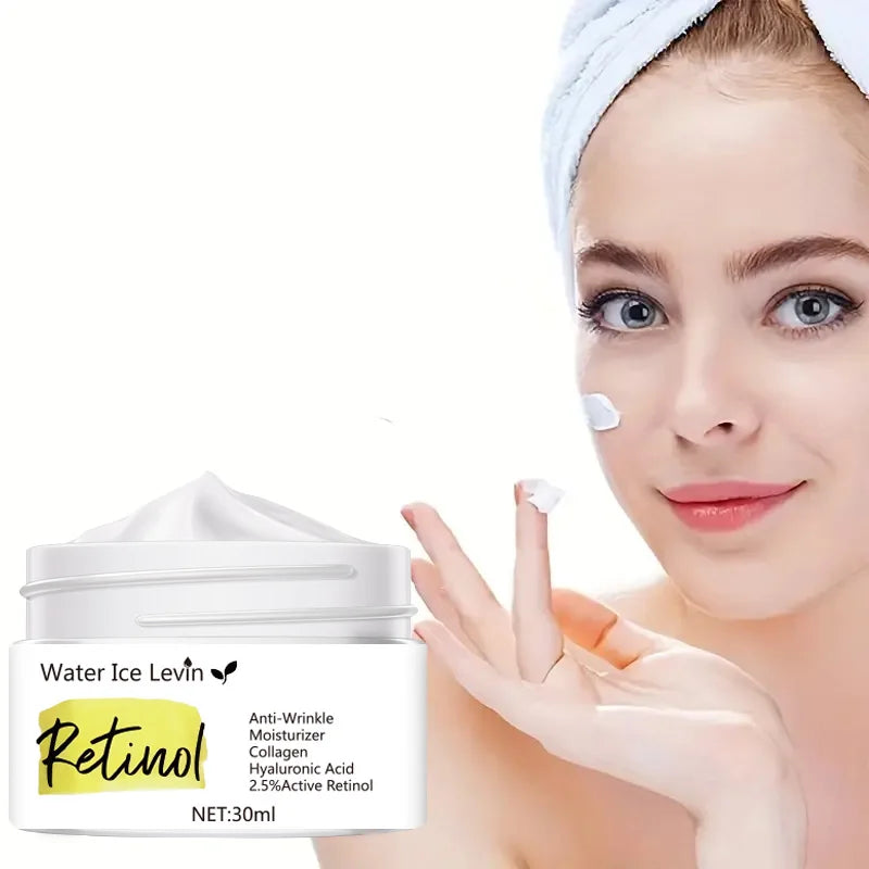 30g Retinol Moisturizing Cream for Face, Body and Hands, Suitable for Women and Men, Containing Retinol Collagen, Alcohol-Free Ingredients