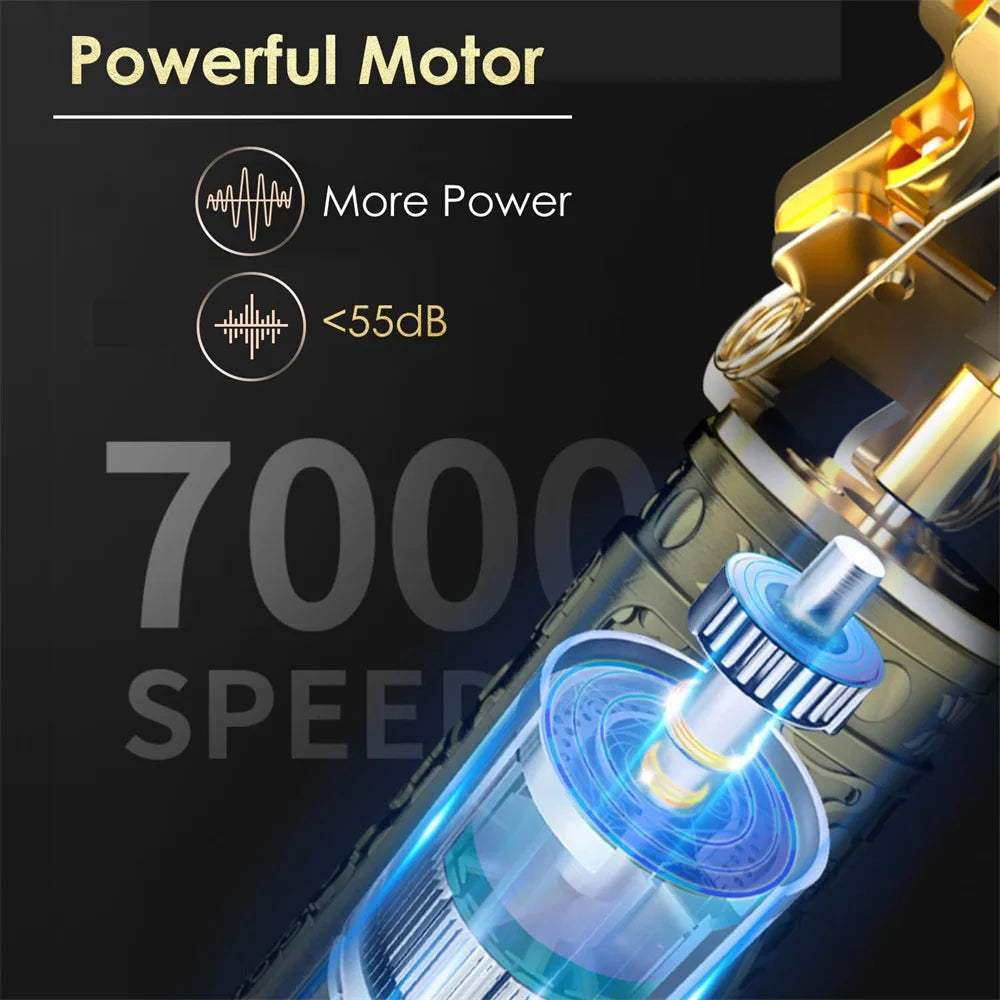 Cordless Electric Hair Cutting Machine Vintage Hair Clipper Portable Shaver Barber USB Fast Charging Hair Trimmer For Hairdresse