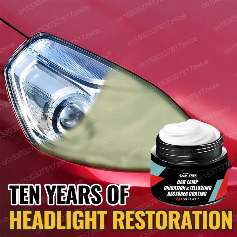 Car Headlight Restoration Polishing Headlamp Scratch Remover Repair Cleaning Paste Remove Oxidation Headlight Polish Liquid