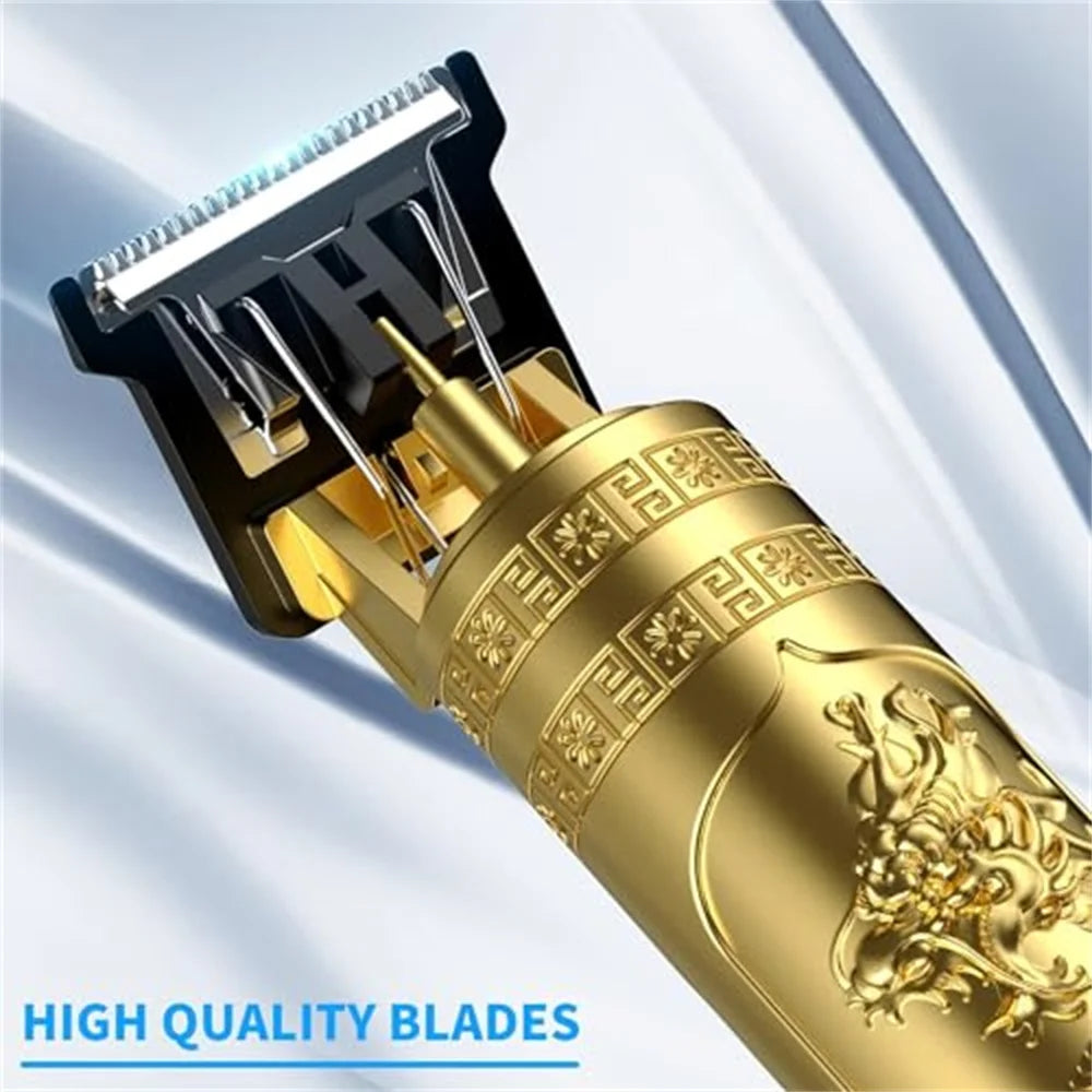 Cordless Electric Hair Cutting Machine Vintage Hair Clipper Portable Shaver Barber USB Fast Charging Hair Trimmer For Hairdresse