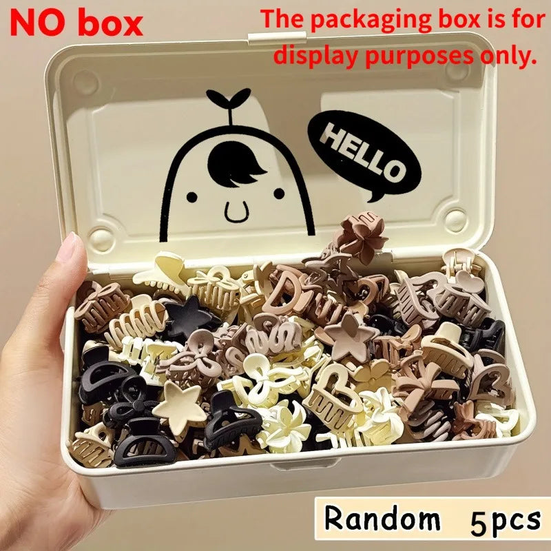 5/10/20/30pcs Beige Mixed Pack Small Clips, Cute Girl Accessories - Perfect for Daily Use, Special Occasions, or Travel Gifts