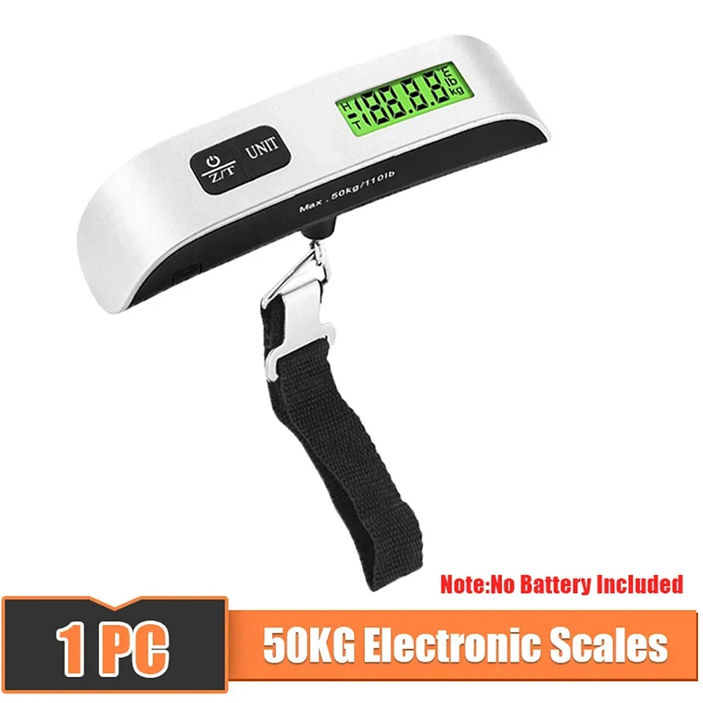 10g-50kg Portable Scale Digital LCD Display Electronic Luggage Hanging Suitcase Travel Weighs Baggage Bag Weight Balance Tools
