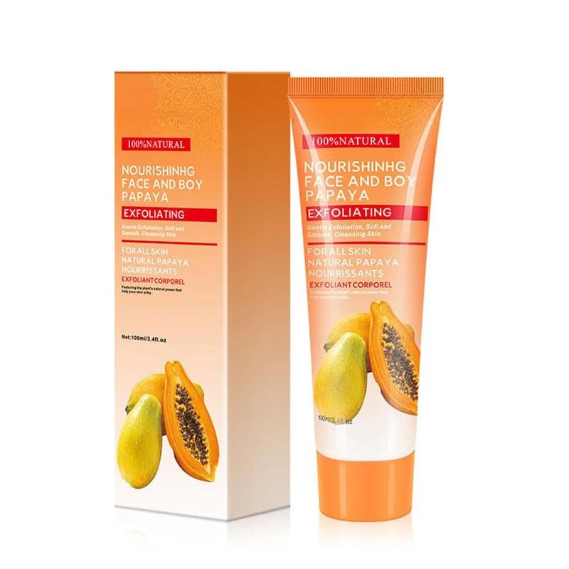 100ml Natural Papaya Exfoliating Cream Scrub Peeling Gel Face Cream Face Body Skin Care Body Moisturizing Hand