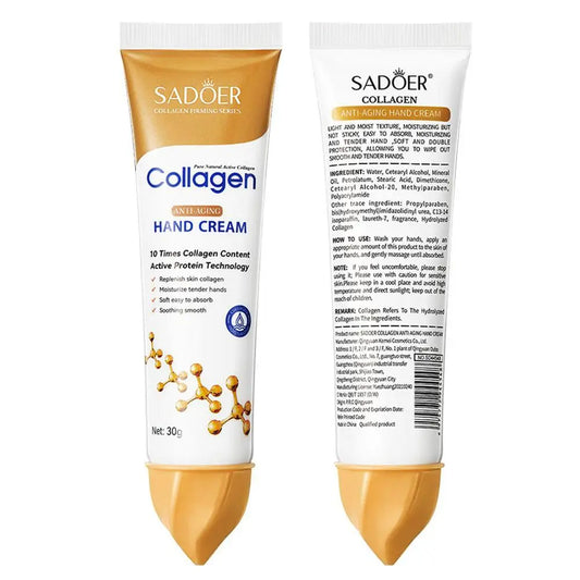 30g Hand Cream For Collagen Essence Anti-Aging Anti-crack Repair Moisturizing Anti-wrinkle Nourish Exfoliating Calluses Handcare