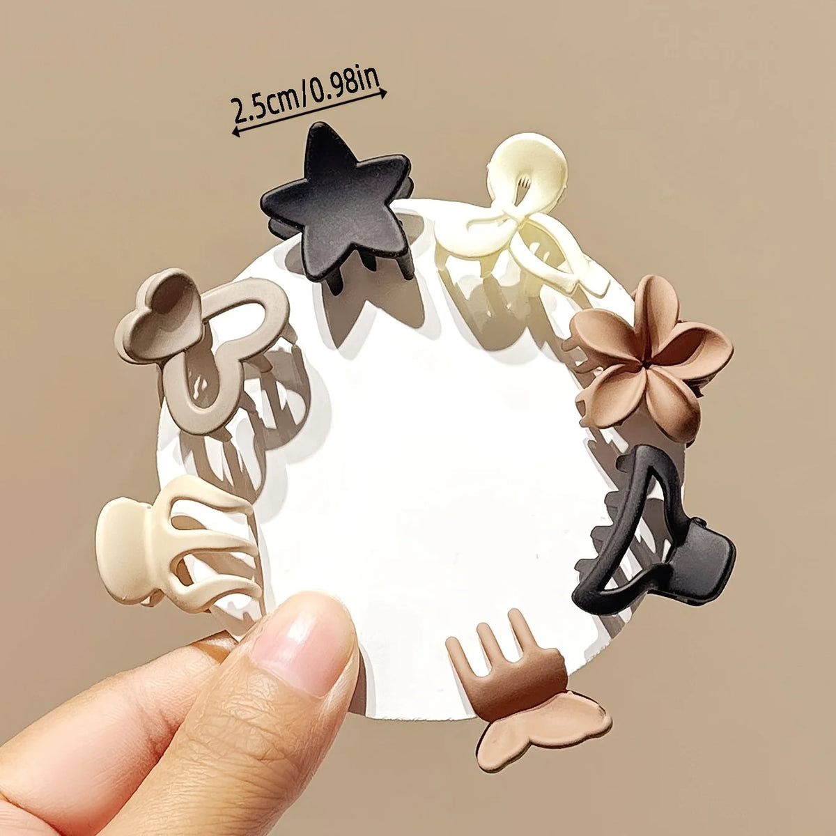 5/10/20/30pcs Beige Mixed Pack Small Clips, Cute Girl Accessories - Perfect for Daily Use, Special Occasions, or Travel Gifts
