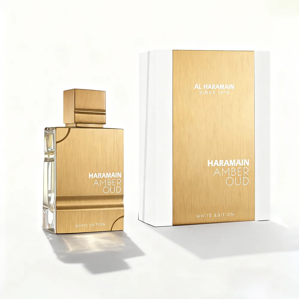 Al Haramain Amber Oud White Edition Eau De Parfum Spray, Long-Lasting Luxury Unisex Perfume for Men & Women