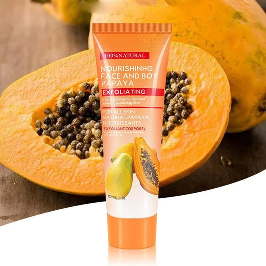 100ml Natural Papaya Exfoliating Cream Scrub Peeling Gel Face Cream Face Body Skin Care Body Moisturizing Hand