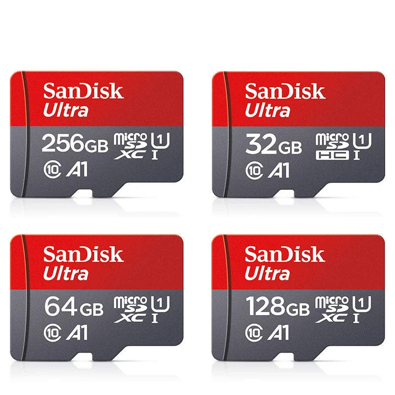 SanDisk Micro-SD Card 32GB 64GB 256GB 128GB A1 Memory Cards Class 10 Flash Drive Cards 32GB cartao de memoria For Phone