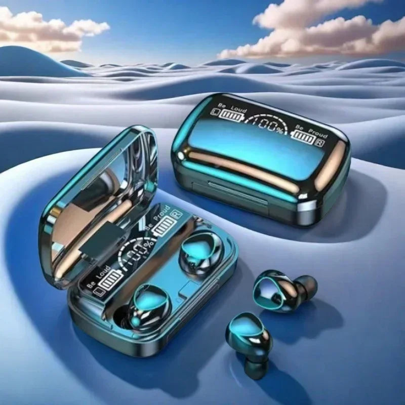 New TWS Bluetooth Earphones Handfree LED Dispay Headphones Bluetooth HiFi Stereo Music Wireless Earbuds for all smartphones