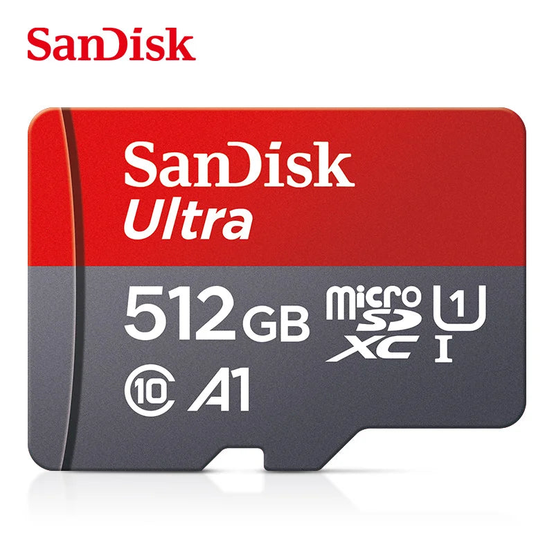 SanDisk Ultra MicroSD Card 32GB MicroSDHC A1 UHS-I Class10 64GB 128GB 256GB 512GB 1TB MicroSDXC Perfect for Full HD Video