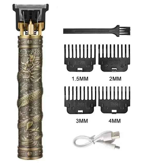 OHS Rechargeable  Vintage T9 Cordless Hair Cutting Machine Electric Shaver For Man Hair Clipper Barber Trimmer Beard Razors