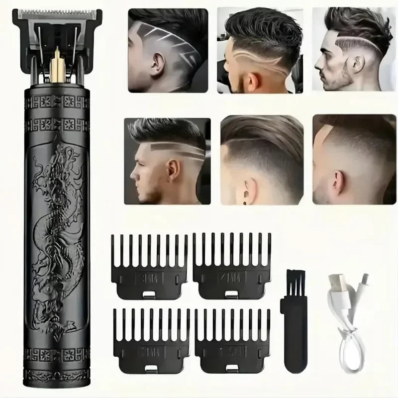 Cordless Electric Hair Cutting Machine Vintage Hair Clipper Portable Shaver Barber USB Fast Charging Hair Trimmer For Hairdresse