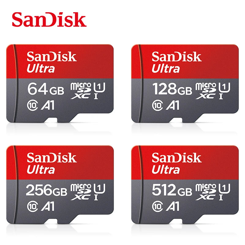 SanDisk Micro-SD Card 32GB 64GB 256GB 128GB A1 Memory Cards Class 10 Flash Drive Cards 32GB cartao de memoria For Phone