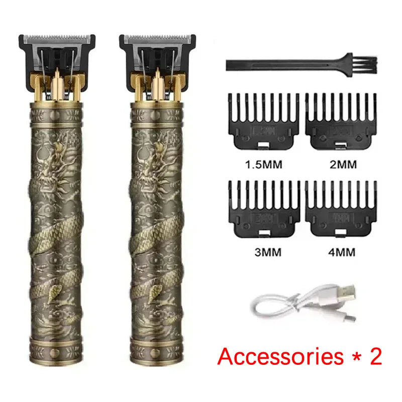 OHS Rechargeable  Vintage T9 Cordless Hair Cutting Machine Electric Shaver For Man Hair Clipper Barber Trimmer Beard Razors