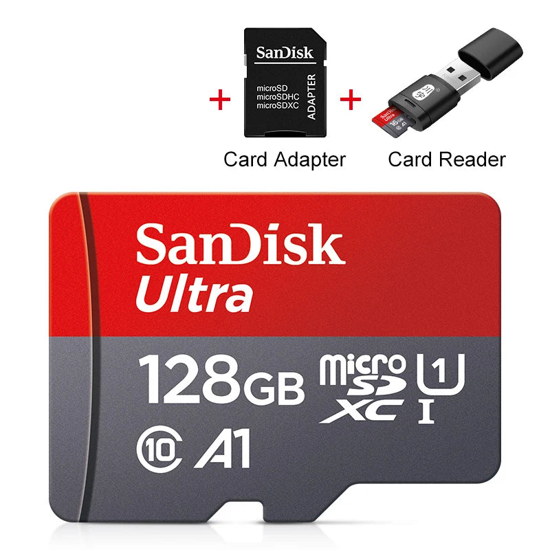 SanDisk Micro-SD Card 32GB 64GB 256GB 128GB A1 Memory Cards Class 10 Flash Drive Cards 32GB cartao de memoria For Phone