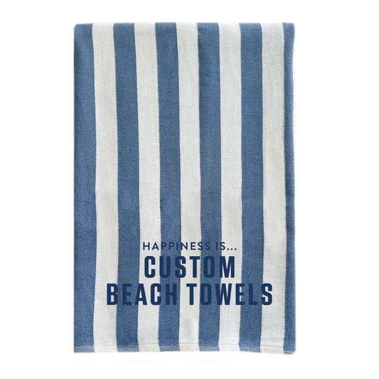 Custom Everywhere Towel, Striped Blue-0