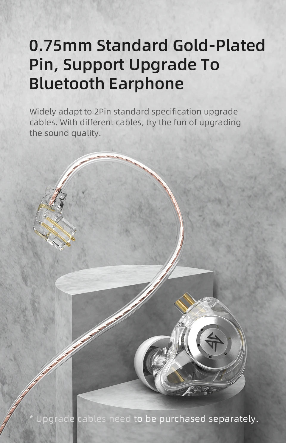 KZ EDX Pro Bass Earphones Sport Running Wired Hanging In Ear Headphones Stereo Noise Cancelling Headset Earbuds With Mic Gamer