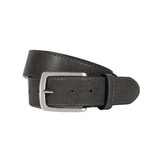 K4008KB | Cintura Uomo in Fodera Pelle Finitura in Pu. Colore Antracite. Dimensioni: cm 125 x 3,8 x 0,5 (giro vita cm 110). Confezione: Gift Box rigido fondo/coperchio-0