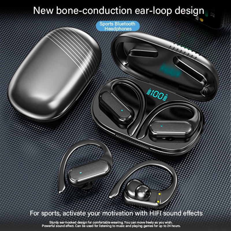 The A520 wireless BT headphones feature high-quality, high-definition sound, stereo earbuds, sweat-proof touch lights