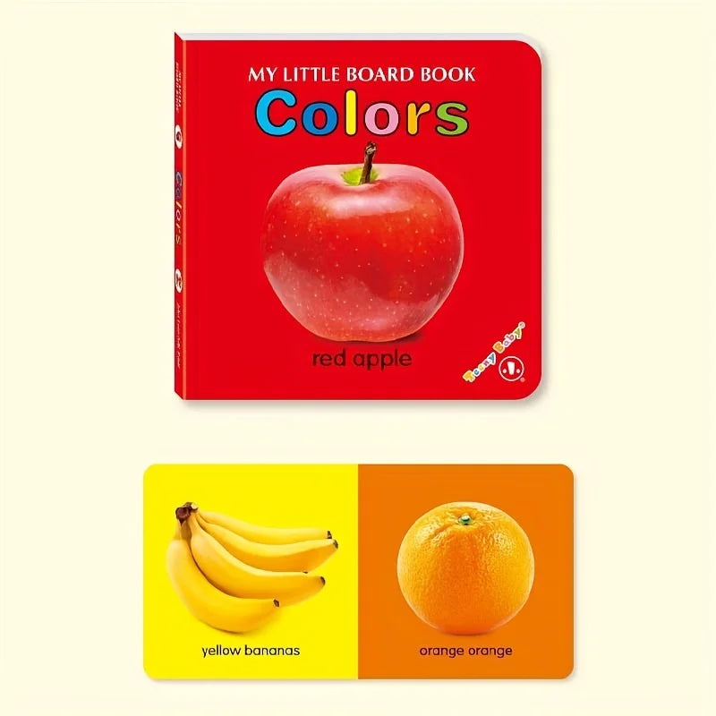 Baby Colorful Pattern Card Books Interactive Sensory Baby Toys Newborn Development Gift Accompanying Reading Early Education