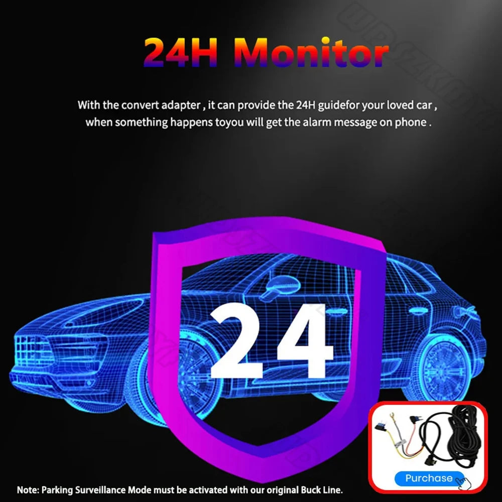 WIFI Dash Cam For Car Camera 1080P Video Recorder HD 2/3Camera Car DVR Front Rear View Camera Night Vision Car Accessories