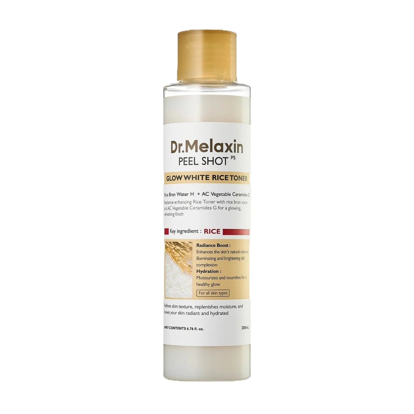 Dr. Melaxin Korean Skin Care Sets Rice Exfoliating Hydrating Facial Serum Softening Serum Acne Removal Hydrating Pore Reduction