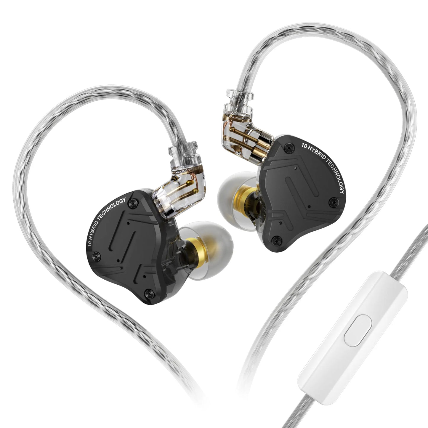 KZ ZS10 PRO X Wired Headphones HD Microphone Pure Sound Quality Hybrid Technology Headphones Monitor Earbuds HIFI Bass Music Hea