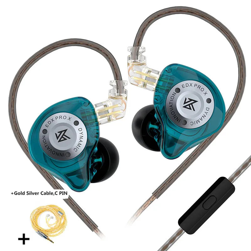 KZ EDX PRO X Dynamic Drive Earphone HIFI Bass Earbud Sport Music Cancelling Headsets 2PIN Cable KZ ZSTX ZSN PRO X EDC EDA ZVX