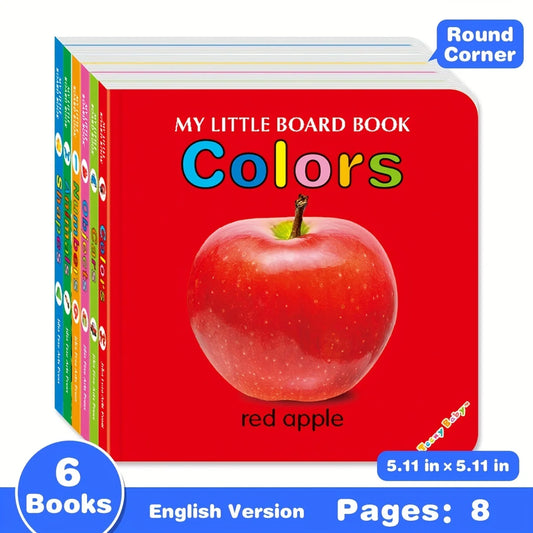 Baby Colorful Pattern Card Books Interactive Sensory Baby Toys Newborn Development Gift Accompanying Reading Early Education