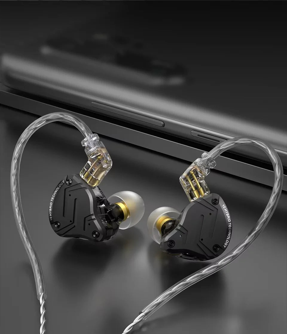 KZ ZS10 Pro X Wired In-Ear Headphones Music Headset HiFi Bass Monitor Earbuds Sports Earphones