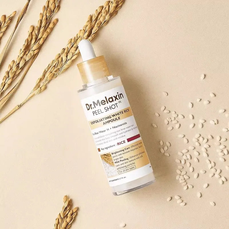 Dr. Melaxin Korean Skin Care Sets Rice Exfoliating Hydrating Facial Serum Softening Serum Acne Removal Hydrating Pore Reduction