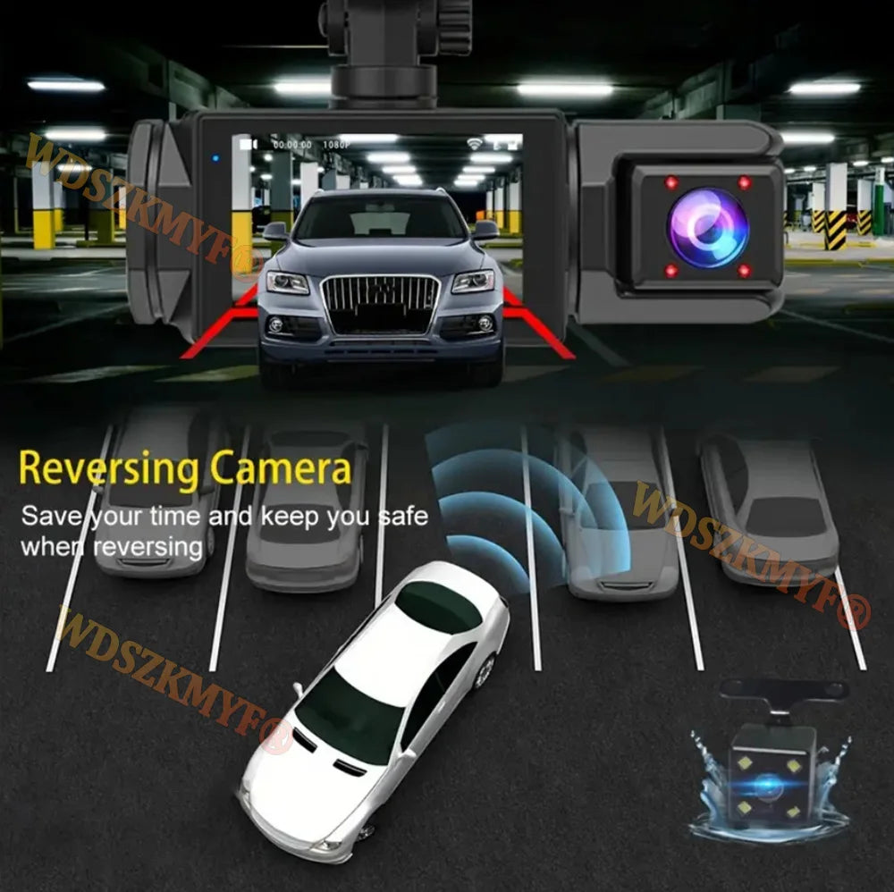 WIFI Dash Cam For Car Camera 1080P Video Recorder HD 2/3Camera Car DVR Front Rear View Camera Night Vision Car Accessories