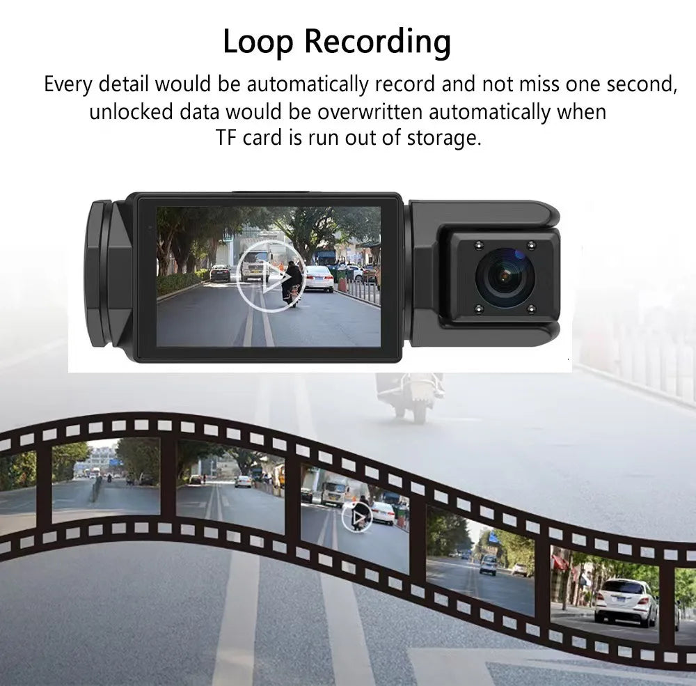 WIFI Dash Cam For Car Camera 1080P Video Recorder HD 2/3Camera Car DVR Front Rear View Camera Night Vision Car Accessories