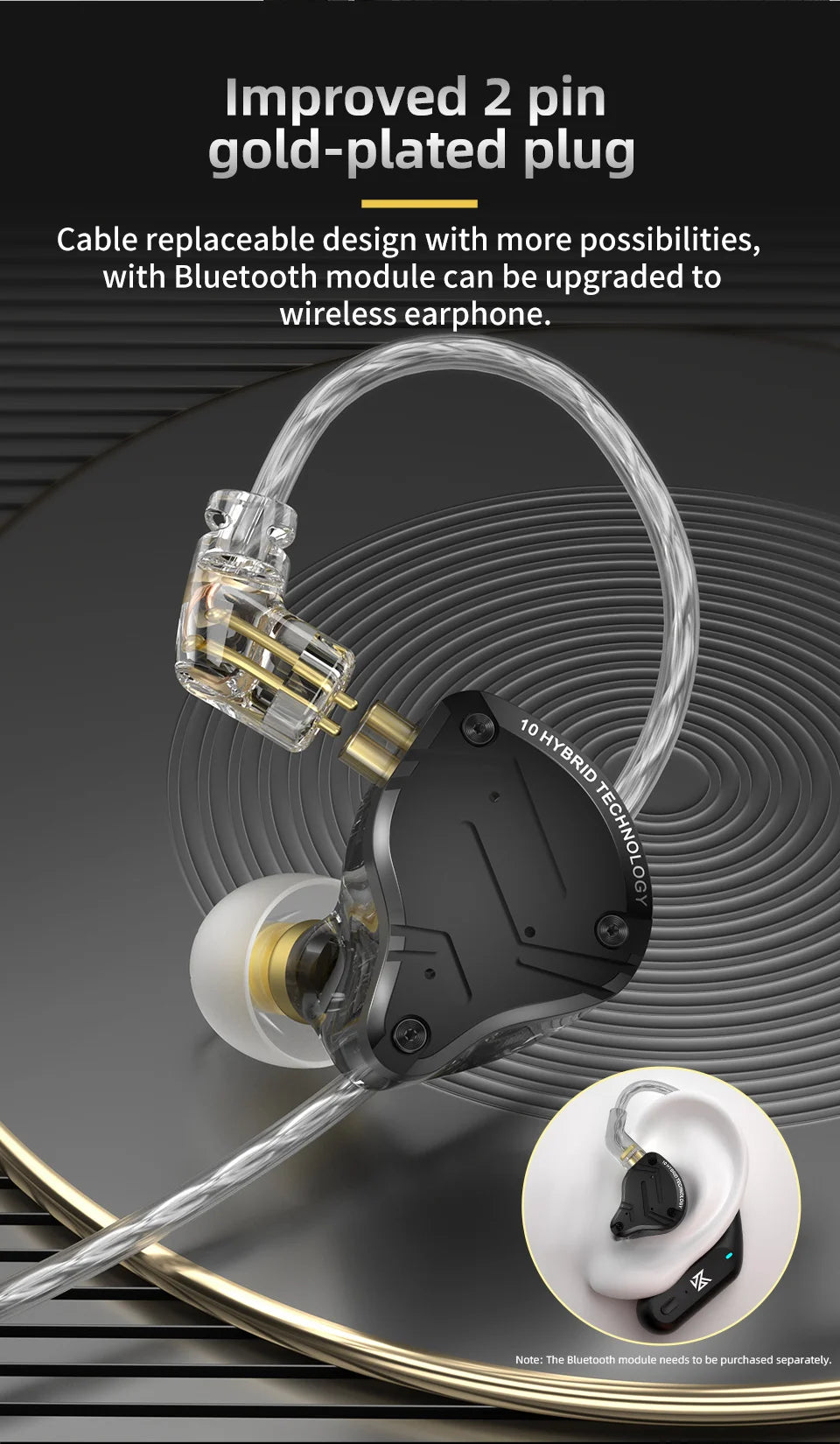 KZ ZS10 PRO X Wired Headphones HD Microphone Pure Sound Quality Hybrid Technology Headphones Monitor Earbuds HIFI Bass Music Hea
