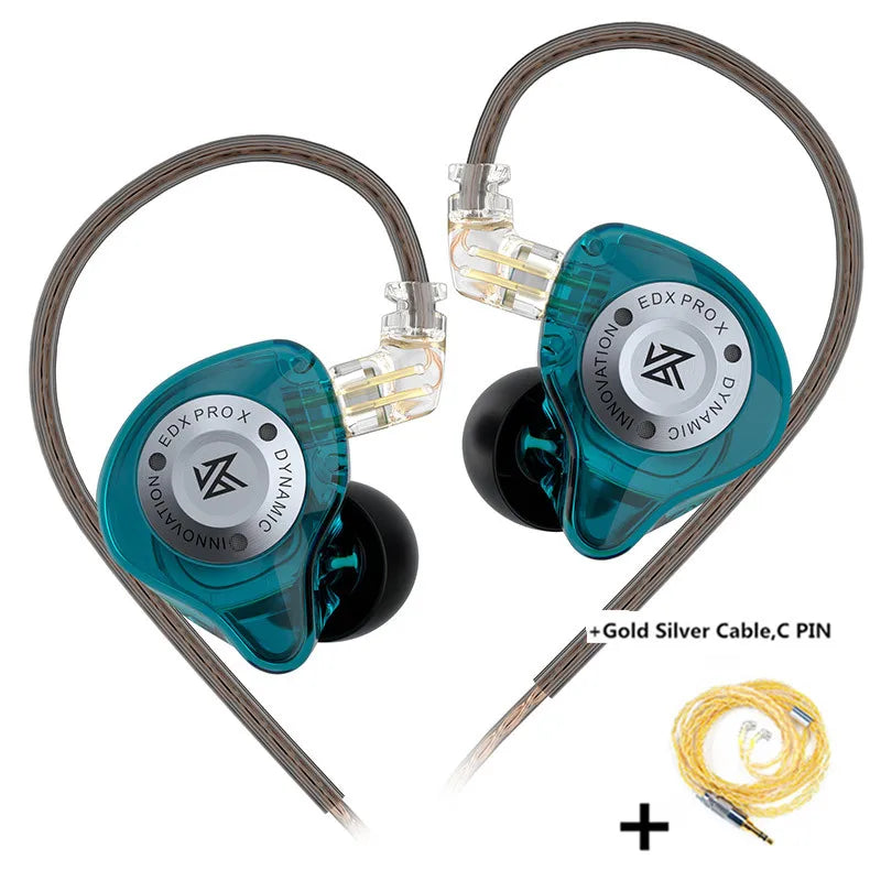 KZ EDX PRO X Dynamic Drive Earphone HIFI Bass Earbud Sport Music Cancelling Headsets 2PIN Cable KZ ZSTX ZSN PRO X EDC EDA ZVX
