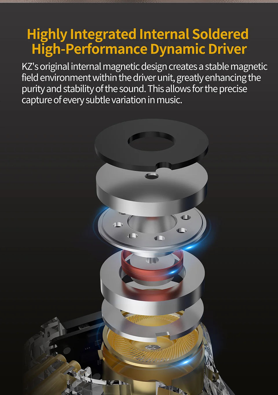 KZ ZS10 Pro 2 metal headset high fidelity in-ear bass earbud 4-level adjustment switch sports monitor headset sound noise reduct