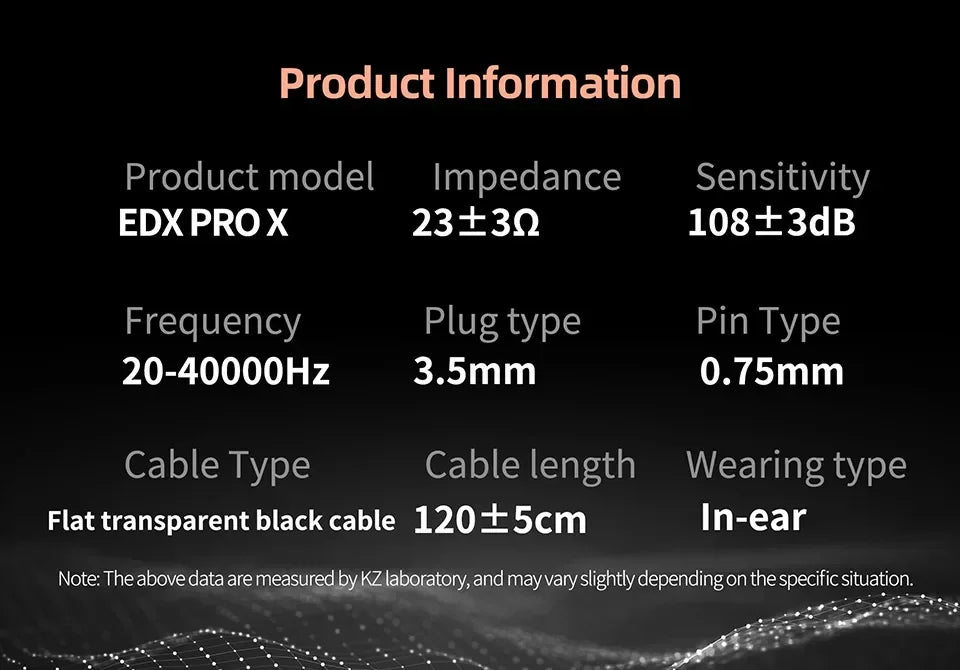KZ EDX PRO X Dynamic Drive Earphone HIFI Bass Earbud Sport Music Cancelling Headsets 2PIN Cable KZ ZSTX ZSN PRO X EDC EDA ZVX