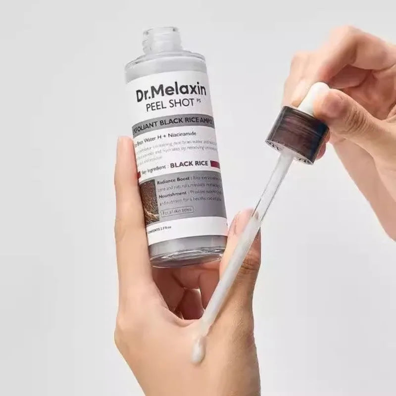 Dr. Melaxin Korean Skin Care Sets Rice Exfoliating Hydrating Facial Serum Softening Serum Acne Removal Hydrating Pore Reduction