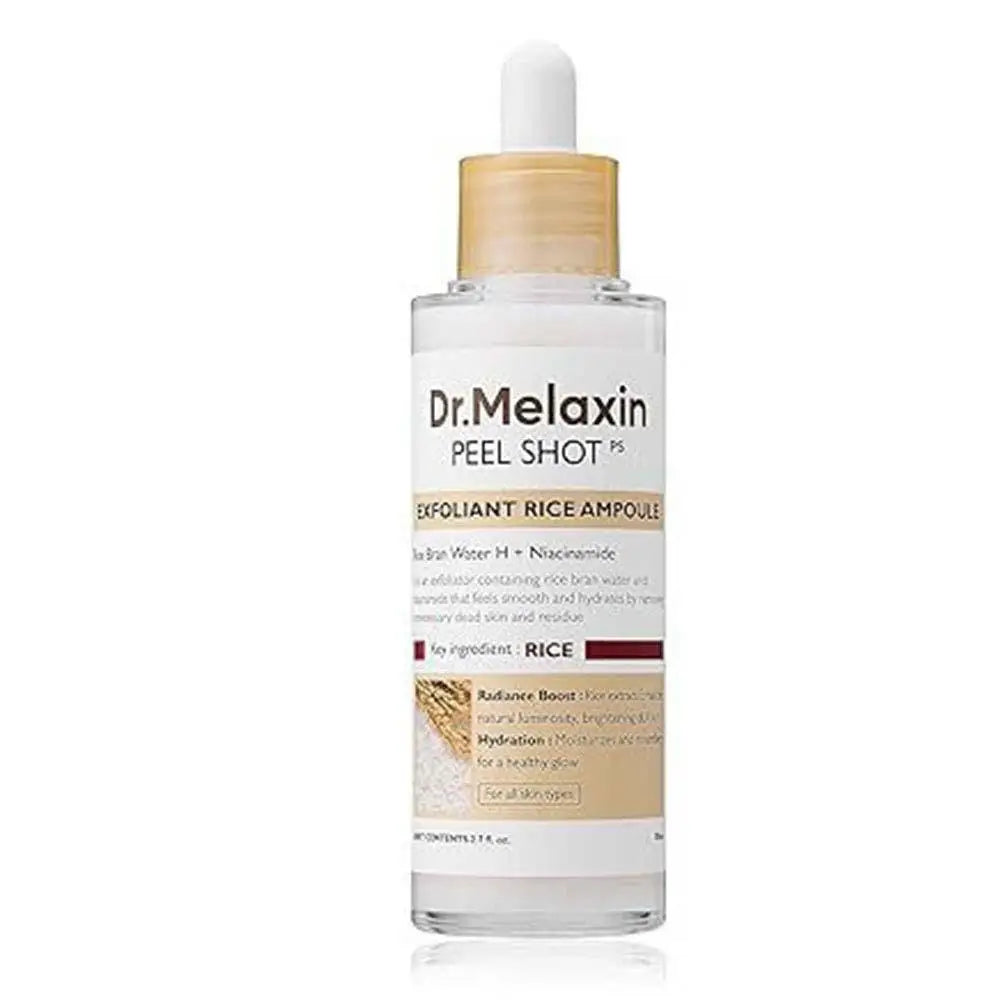 Korean Dr. Melaxin Rice Exfoliating Serum & Facial Care Kit - Moisturizing Stick, Anti-Wrinkle Eye Cream Cleanser Skin care