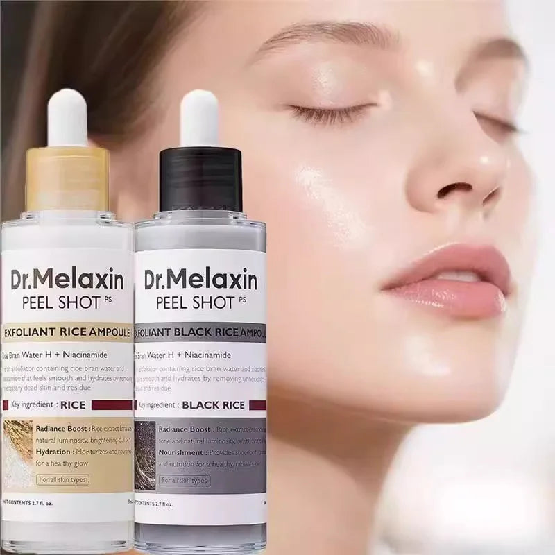 Dr. Melaxin Korean Skin Care Sets Rice Exfoliating Hydrating Facial Serum Softening Serum Acne Removal Hydrating Pore Reduction