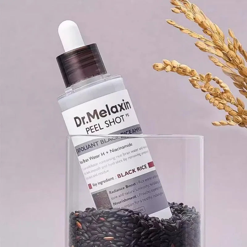 Dr. Melaxin Korean Skin Care Sets Rice Exfoliating Hydrating Facial Serum Softening Serum Acne Removal Hydrating Pore Reduction