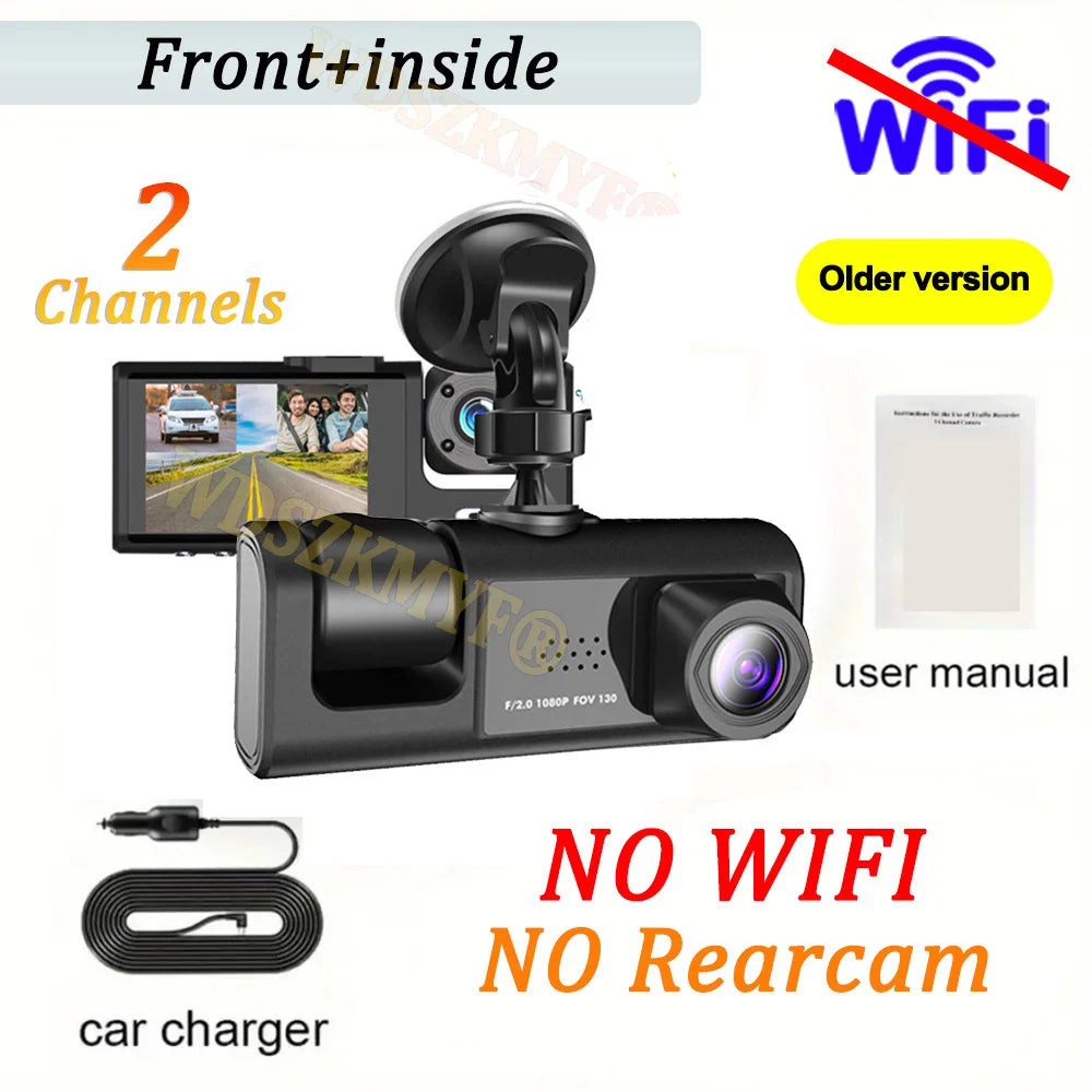WIFI Dash Cam For Car Camera 1080P Video Recorder HD 2/3Camera Car DVR Front Rear View Camera Night Vision Car Accessories
